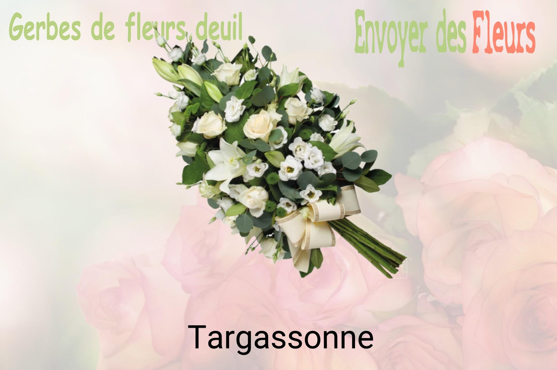 Gerbe de fleurs de deuil livrée à Targassonne